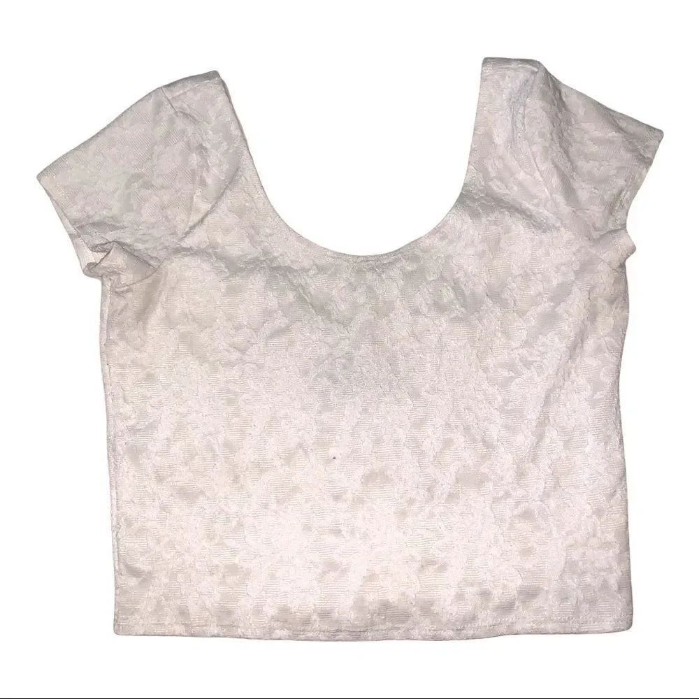 Abercrombie and Fitch white crop top